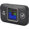 Pissente Router da Viaggio Portatile Modem Mobile 4G LTE per Utenti Multipli, Accesso Internet a 300 Mbps Fino a 10 Dispositivi Display LCD WPA WPA2 per Controllo dei Dati