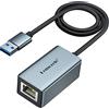 Lemorele Adattatore USB a Ethernet, USB 3.0 a RJ45 Gigabit Ethernet LAN adattatore di rete in alluminio compatibile PC, laptop MacBook, Surface Pro, Switch Windows 10/8.1/8/7, Linux, Mac OS