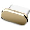 FPC Porta USB-C in metallo per dock di ricarica, antipolvere, tappo per presa USB di tipo C, compatibile con iPhone 17 | 16 | 15 | Pro | Plus | Pro Max (oro)