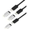 Kefiany Adattatore Lightning Femmina a Tipo C Maschio Caricabatterie(3 Pack)USB C Maschio a Lighting Female per iPhone 16 15 Pro Max per Apple Ricarica Cavo per iPad Air Presa Connettore Compatibile con