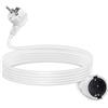 Aigostar - Cavo Prolunga 10 Metri, Fino a 3680W, Protezione Bambini, Spina 16A / 250V, Presa 2P + T, Cavo Tipo H05VV-F 3G1,5mm² Colore Bianco