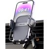 Pnitri Porta Cellulare Auto Potenziato Stabilizzante, 360° di Rotazione Supporto Cellulare Auto Bocchette dell'Aria per il iPhone/Samsung/Huawei/GPS