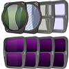 BLAUEOCHI Kit di 8 filtri per DJI Air 3 accessori, set di filtri (UV, CPL, LPR, BS, ND8, ND16, ND32, ND64), filtro obiettivo fotocamera drone per DJI Air 3, set di filtri All Day Air 3 (versione in