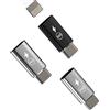 Aksenli 65w Adattatore USB C Maschio a Lightning Femmina Ricarica(3 Pack)per iPhone 16 15 Pro Max per Apple Cavo Caricabatterie Accessori Type C Adapter Compatibile per Samsung S25 per iPad Android Accessori