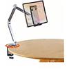 Moxamo Supporto per tablet per iPad, supporto per tablet pieghevole in lega di alluminio a 3 sezioni con braccio lungo, con base girevole a 360°, compatibile con display da 4,7-16'', iPad, Kindle (grigio)