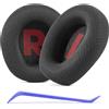 Defean Cuscinetti auricolari di ricambio in tessuto a rete compatibili con cuffie JBL Quantum 100/100X/100P/100M2 (Q100/Q100X/Q100P/Q100M2), Quantum 350 (Q350) (nero)