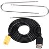 Qiilu Cavo Adattatore USB ISO 6 Pin per Grande Punto 159 (2007+), Connettore Stereo Autoradio, Compatibile con Originale