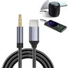 JRILUO Cavo Aux USB C a Jack 3.5mm 1M, Cavo Audio Digitale con Adattatore Type-C a Audio 3.5mm, Nylon Intrecciato Compatibile con iPhone, Galaxy S24/S23, iPad, MacBook, Auto e Stereo di Casa