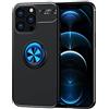 SORAKA Cover per iPhone 14 Pro con anello,Custodia in Silicone Morbido Cover Anti-Impronta Ultrasottile con piastra metallica per Supporto Auto Smartphone Magnetico