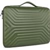 DOMISO Custodia per laptop da 15,6 pollici con manico, impermeabile, antiurto, custodia protettiva per laptop MacBook Pro, Acer Aspire, HP ENVY, Lenovo IdeaPad, Dell XPS, verde oliva