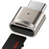 Tuwonwa Lettore di Schede Micro SD USB C 2 in 1, Adattatore OTG Tipo-C Compatto per Smartphone, Tablet e PC, Supporta fino a 128GB, Plug and Play, Compatibile con Windows Mac OS Linux Android