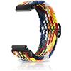 CeiBand 18mm 19mm 20mm 22mm Elastico Tessuto Nylon Cinturino, Cinturino Ricambio Universale Orologio Sottile Fibbia Scorrevole Sportivo Stretchable Braccialetto per Uomini Donne - Colore