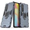 MaiJin Compatibile con Xiaomi Mi Note 10 Lite Cover, Custodia Armor Anello Cavalletto (Funziona con il Supporto Magnetico per Auto) Case Paraurti (Blu Navy)