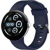 TOPsic Silicone Cinturini per Google Pixel Watch 3 45mm, Braccialetto Sportivo a Sgancio Rapido Senza Cuciture Cinturini per Pixel Watch 3 45mm Smartwatch Uomini e Donne