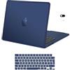 MOSISO Custodia Compatibile con MacBook Air 13 Cover M4 M3 M2 2025 2024 2023 2022 A3240 A3113 A2681, per MacBook Air 13,6'' Case Paraurti TPU Morbido Anti-Crepa&Copritastiera&Webcam Cover, Blu Notte