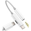 WASRUYI Adattatore USB C a 3.5mm Cuffie(2in1)Cavo Aux Audio per Apple iPhone 16 tipo c Ricarica compatibile per Samsung Auricolari Microfono Splitter Type-C Caricabatteria Accessori per ipad Headphone Adapter