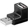 CABLEPELADO Adattatore USB a gomito, maschio a femmina, USB 2.0, angolo di 90°