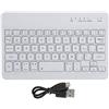 CCYLEZ Mini Tastiera Bluetooth Portatile HB028 a 59 Tasti per Tablet - Universale, Piccole Dimensioni, Forniture per Computer, Bianco, 7 Pollici