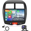 Hodozzy 2GB 64GB Android Autoradio per Mitsubishi ASX (2010-2016)/Peugeot 4008 (2012)/Citroen C4 (2007-2013) Radio Carplay Android Auto, Mirror Link Touchscreen 2 Din 10,1 Pollici GPS Wifi FM RDS Bluetooth