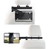 OJTOJT Supporto per tablet auto, supporto per tablet auto, supporto per tablet, poggiatesta a due assi, estensibile, universale, rotazione a 360°, supporto per poggiatesta per iPad, switch, dispositivi da