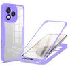 RonRun Cover per Honor 400 Lite, 360 Gradi Antiurto Custodia con Protezione Schermo Integrata Trasparente Rugged TPU Bumper Doppia Protettiva Cover per Honor 400 Lite - Viola