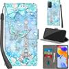Haninsuze Cover per Xiaomi Redmi Note 11 Pro/Note 12 Pro 4G Custodia Cover Pelle Libro Portafoglio con Porta Carte Protezione Antiurto Cuoio Flip Case Custodia Cover per Redmi Note 11 Pro, Torre