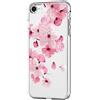 SGKITM Cover per Apple iPhone SE (2020) Custodia Trasparente Morbido Silicone Gel TPU Clear iPhone SE 2020 Protettivo Case Farfalla Donna Modello Ultra Sottile Flessibile Antiurto Shell
