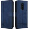 Bravoday Cover per OnePlus 8 PRO/OnePlus 8 PRO, Flip Custodia in Pelle PU con Slot per Schede, Portafoglio Custodia per OnePlus 8 PRO/OnePlus 8 PRO, Blu