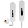 Vecys 4G LTE Antenna SMA Maschio Connettore 12dBi 4G/5G ad Alto Guadagno Omni Direzionale Colla Stick Antenna 600-6000Mhz (Bianco, 2 PCS)