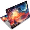 ToLuLu Adesivo adesivo per computer portatile da 11,6, 12, 13, 13,3, 14, 15, 15,4, 15,4, 15,6, in vinile, adesivo artistico per notebook e netbook (2 polsiere incluse), fantasia universo