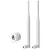 Eightwood Kit 2 Antenne WiFi Dual Band 2.4GHz 5GHz 6dBi Connettore RP-SMA per Router, Scheda PCI, Telecamera di sorveglianza Bluetooth, AP Wi-Fi Hotspot