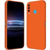 RankOne Custodia per HUAWEI P30 Lite (6.15 Inches) Cover Morbida in Silicone TPU - Arancia