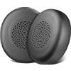 SOULWIT Cuscinetti di ricambio per Jabra Evolve2 75 (Non adatti a Evolve 75), Cuscinetti per cuffie con Pelle Sintetica più Morbida, Schiuma di Isolamento Acustico-Nero