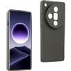 REY Cover in Gel TPU Nera per Oppo Find X7 Ultra, Ultra Sottile 0,33 mm, Morbido Flessibile, Custodia Silicone