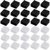HoAhaMay 30 pezzi Tappi antipolvere USB-A, cappucci protettivi USB-A,tappi antipolvere in silicone,coperture antipolvere per connettori USB,adatti a tutti i connettori USB-A maschio (trasparenti,neri)