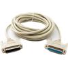 System-S D Sub cavo 3m 25pin maschio a femmina RS530 DB25 adattatore grigio