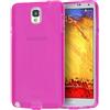 doupi PerfectFit TPU Custodia per Samsung Galaxy Note 3, Tappi di Polvere incorporatin Mat Trasparente Cover, Pink