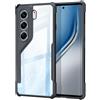 QJONSIU Cover per Tecno Camon 40 Pro 4G, [Protezione Airbag] Retro in PC Trasparente + Telaio in TPU Morbido, Cover Protettiva Antigraffio