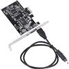 Ticfox Scheda Controller IEEE 1394b/a PCI Express, FireWire 800, Adattatore PCI-E per Dispositivi Audio/Video, Hot-Swap, Include Cavo FireWire per PC Desktop