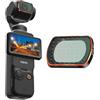 REYGEAK Filtro per Osmo Pocket 3 stelle, filtro multistrato 8X Starburst per DJI Pocket 3 accessori di protezione per obiettivo action camera (versione magnetica in alluminio)