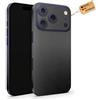 TF Skins Skins compatibile con iPhone 17 Pro, pellicola protettiva Skin protettiva a 360° con logo ritagliato (nero opaco)