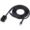 Qiilu Cavo adattatore ausiliario per auto, cavo adattatore ausiliario femmina nero adatto per E85 E86 Z4 CD X3 E83 linea a 12 pin adatto per cavetto per aux per x3 e83