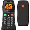 Melefon 4G - Cellulare per anziani con pulsante di emergenza SOS e pulsanti grandi, suono chiaro, scelta rapida, radio FM, USB-C con stazione di ricarica, display a colori da 1,77 pollici, batteria da