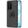 SORAKA Cover per Huawei P40 Pro con anello,Custodia in TPU Morbido Custodia Huawei P40 Pro Ultrasottile con piastra metallica per Supporto Auto Smartphone Magnetico
