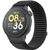 GIOPUEY Cinturini Compatibile con COROS Pace 3, Nylon Traspirante Sport Loop Cinturino in Morbido Nylon Intrecciato Strap Band - Black