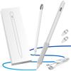 OASO Set di penne stilo universali e pennino capacitivo per Apple iPad 6/7/8/9/10, Mini 5/6, Air 3/4/5, Pro 11/12,9, M4/M2, stilo con impugnatura e punte di ricambio