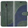 BoxTii Cover per Huawei Mate 10 Lite/Nova 2I, Custodia in PU Pelle Portafoglio per Huawei Mate 10 Lite/Nova 2I, Magnetica Cover a Libro con Slot per Schede, Verde