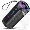 aowoka Altoparlante portatile, altoparlante Bluetooth 5.4, tempo di riproduzione 30H, IPX7 impermeabile (nero)