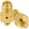 Vecys 2 Pezzi Adattatore Antenna SMA Femmina a SMP Femmina 50 Ohm Adattatore Coassiale RF ad Alta Frequenza SMA a SMP a Bassa Perdita per Antenna Cavo Coassiale Dispositivo di Rete Test del Segnale