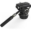 SMALLRIG Testa Video Fluida per Treppiede, Damping Regolabile, Piastra a Sgancio Rapido per Manfrotto e per DJI RS 2 /RS 3 /RS 3 Pro, Carico Massimo Fino a 10 kg/22 Libbre, per Riprese Video - 4165